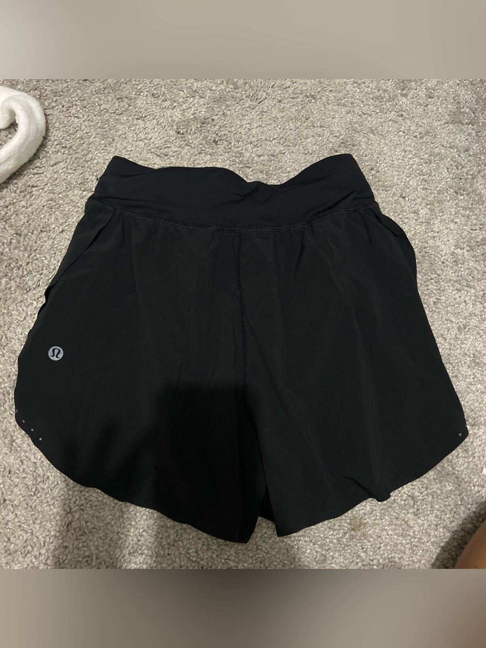 Black lululemon size 0 fast and free Women’s Athletic Shorts